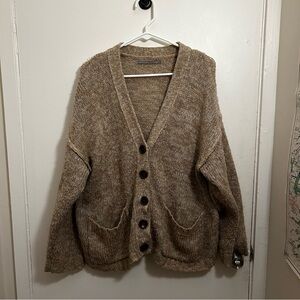 Cozy Brown Knit Cardigan